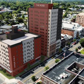 overhead view exterior