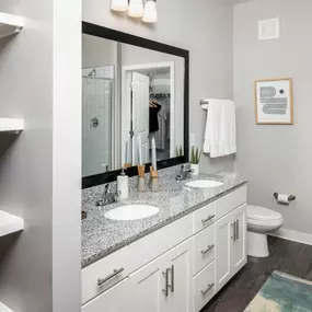 Spacious Bathrooms w/ Walk-In Closets