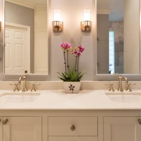 Revamp your bathroom with custom cabinetry.
