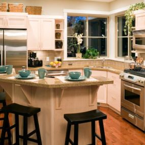 Complete your kitchen remodel with custom cabinets.