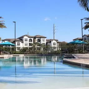 Beach-Inspired Zero Entry Pool & Aqua Deck