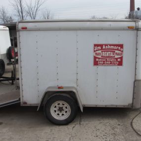 Rental Van Trailers in Madison Heights, MI from Asmore Rentals, comes in sizes 5’x8’, 6’x10’, 6’x12’, and 7’x16’