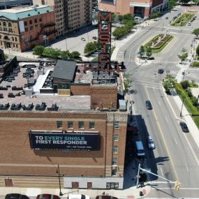 Detroit Music Hall, new roof installed by GC Commercial Roof Systems