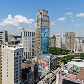 Broderick Tower, roofing redone by GC Commercial Roof Systems