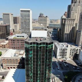 Crown Plaza with a new roof from GC Commercial Roofing System