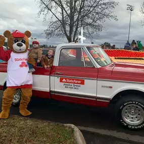 The Good Neigh Bear assisting us in spreading the Christmas spirit and joy!