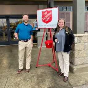 We enjoyed volunteering for the Salvation Army