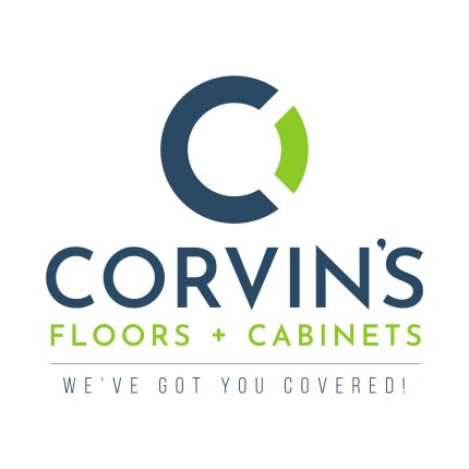 Logo from Corvin's Floors + Cabinets