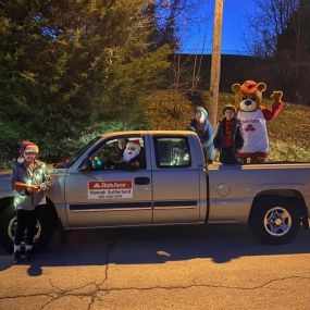 Driving around our community and spreading some Christmas cheer!