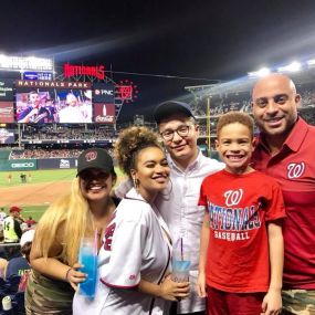 Enjoying Agency Night with the team at a Washington Nationals game!
