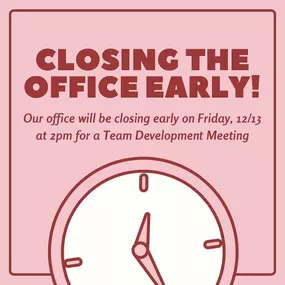 Our office will be closing early this Friday at 2pm for a Team Development Meeting! If you need assistance, make sure to give our office a call before then so we can help!❤️
☎️(907) 277-2233