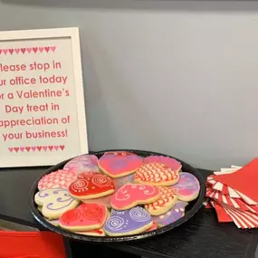 Spreading love to all of our coworkers on Valentine's Day!