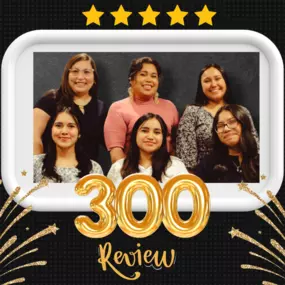 Thank you to our wonderful customers for 300 Google Reviews! We appreciate you taking the time to share your experiences.