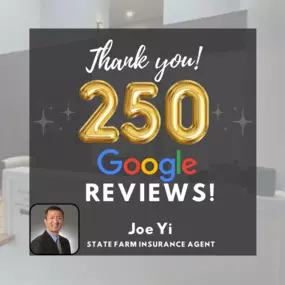 Thank you to our wonderful customers for 250 Google Reviews! We are so grateful for you all!