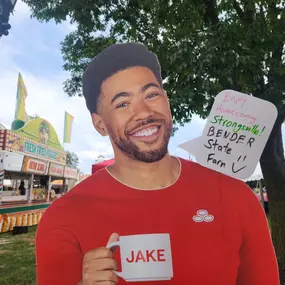 Strongsville Chamber of Commerce Homecoming in full swing!
Jake was taking in the sights and smells with some of his admirers.
Strongsville Chamber Jake asked if our sign could please be red and white next year?