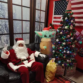 Santa is waiting on you now! Here till 730pm. Bring your kids and camera