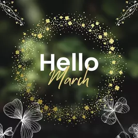 Hello, March! Hoping for more sunshine and warmer days ahead!
