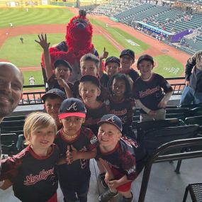 We had a blast with the Coach Pitch Braves from Northwest Forsyth Little League, soaking up the excitement at the Winston Salem Dash baseball game!