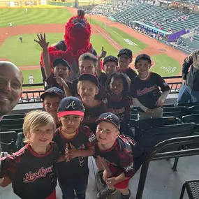 We had a blast with the Coach Pitch Braves from Northwest Forsyth Little League, soaking up the excitement at the Winston Salem Dash baseball game!