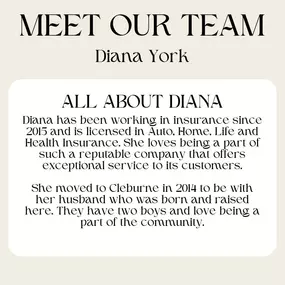 Meet our team - Diana York