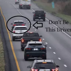 Want to be a better human today? Don’t be this driver. You know who you are. If you are driving in the fast lane and see five vehicles lined up behind, or notice drivers passing you on the right, YOU are the problem. Kindly move to the right side of the interstate.