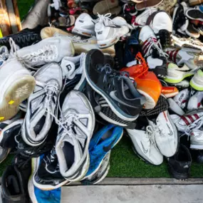 We are helping our church collecting used shoes for a fundraiser for Belize, Mexico. Clean out your closet and bring us your used shoes by the end of the month!