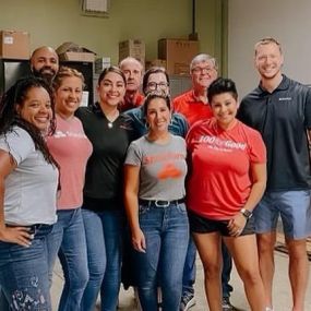 Today is National Food Bank Day! We had a great time Volunteering at the SA Food Bank. We packed over 15,000 lbs of food which provides over 12,000 meals to families.