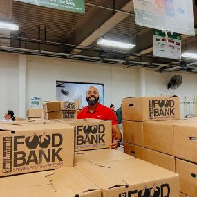 Today is National Food Bank Day! We had a great time Volunteering at the SA Food Bank. We packed over 15,000 lbs of food which provides over 12,000 meals to families.