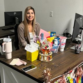 Happy birthday to our newest team member. We love spoiling each other and making sure we have the best day! We love you, Josephine and hope you felt every ounce of love today ♥️???????? #statefarmfamily #insurance #sfagentkalynn #lovemyteam