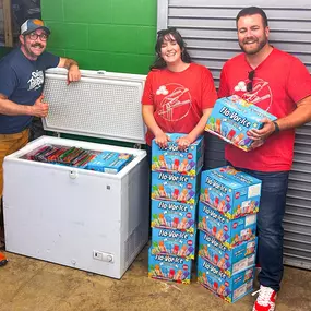 It’s one of our favorite days of the year! Time for POPSICLES!! It’s time to resupply, as last year RVC Starlight Theatre used all of the treats we donated by the middle of their season! We had to step it up this year to make sure they’re stocked & ready!