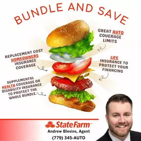 Would your order a hamburger plain? No. You need all the toppings! At our office we offer all the toppings you need for the perfect policy!