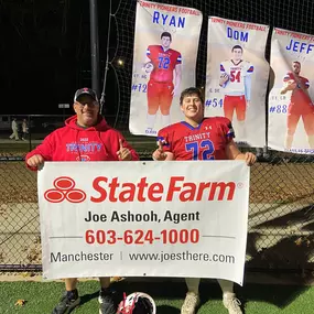 Joe from State Farm visited Trinity High School Prep Rally! Call today for a free Auto insurance Quote!