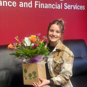 My amazing team member Madi, went above and beyond to help one of our customers during their home claim ???? They sent her flowers to say Thank you ????