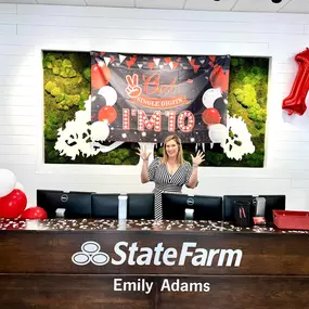 Celebrating 10 years as a proud State Farm agent—and nearly 15 years with a company that feels like family! Serving the Johns Island community has been an incredible journey, made possible by my exceptional team, our amazing customers, and the support of loved ones. 
Thank you to my dedicated team for your passion, to my customers for your trust and loyalty, and a special thanks to my husband, Nick Adams, and his little helpers for their creativity in decorating for this milestone along with the