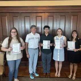 I was excited to partner with Gulfport Exchange Club and Long Beach Schools Mississippi in recognizing these 4 amazing students and their accomplishments!