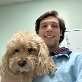 Today is our intern Brock's birthday! He started as a summer intern, and is currently juggling work and school...and a birthday! Help Office Doggo Brody wish Brock a happy one.