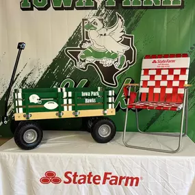 Iowa Park Hawks Homecoming 2024 is here! Jeff Rhoades State Farm will be at Whoop T Do this Saturday—stop by our booth for a chance to win an Iowa Park Hawk Wagon and State Farm lawn chairs. See you there!