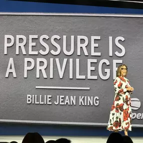 Pressure is a privilege!