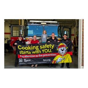 We teamed up with the Noblesville Fire Department and the National Fire Protection Association to promote this year’s Fire Prevention Week campaign, “Cooking Safety Starts with YOU. Pay attention to fire prevention.”