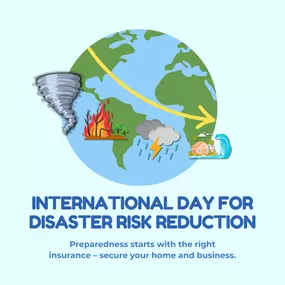 On this International Day for Disaster Risk Reduction, let’s take a moment to ensure you’re prepared for the unexpected. Protect what matters most—your home, business, and loved ones—with the right insurance coverage. Contact us today to review your policy and safeguard your future!