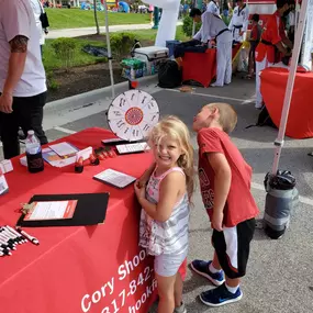 My kids enjoyed checking out the booth at Spark!Fishers