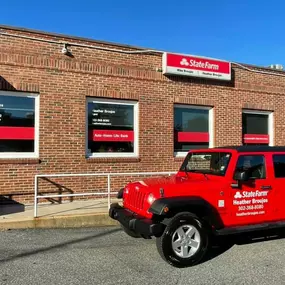 Front of the office with SF Jeep