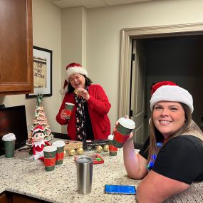 We started the Christmas season in the office with some good food and laughs! Come visit and see our pretty decorations.