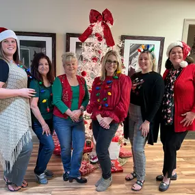 We started the Christmas season in the office with some good food and laughs! Come visit and see our pretty decorations.