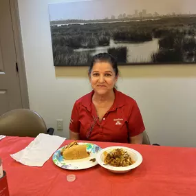 Hot dog and chili day in the office. Chili was prepared specially by Amy's dad!