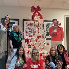 Tis the season. Our work family is ready for holiday tunes, food, and fun!