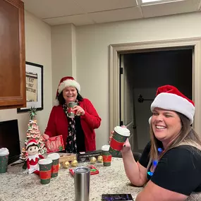 We started the Christmas season in the office with some good food and laughs! Come visit and see our pretty decorations.