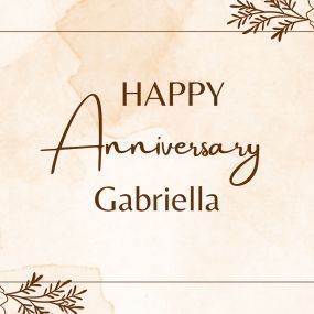 Happy work anniversary, Gabriella!