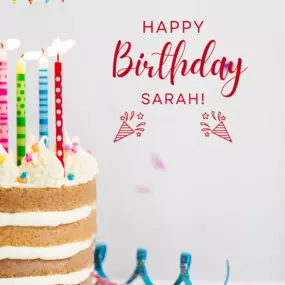 Happy birthday, Sarah!