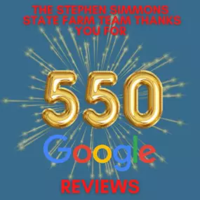 Thank you to all of our customers for helping achieve this milestone of 550 Google reviews!